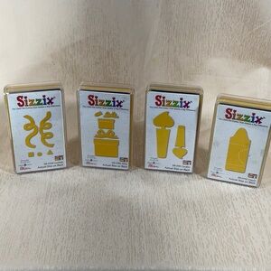 Sizzix Yellow Dies-Confetti, Gifts, Candles, Crayons